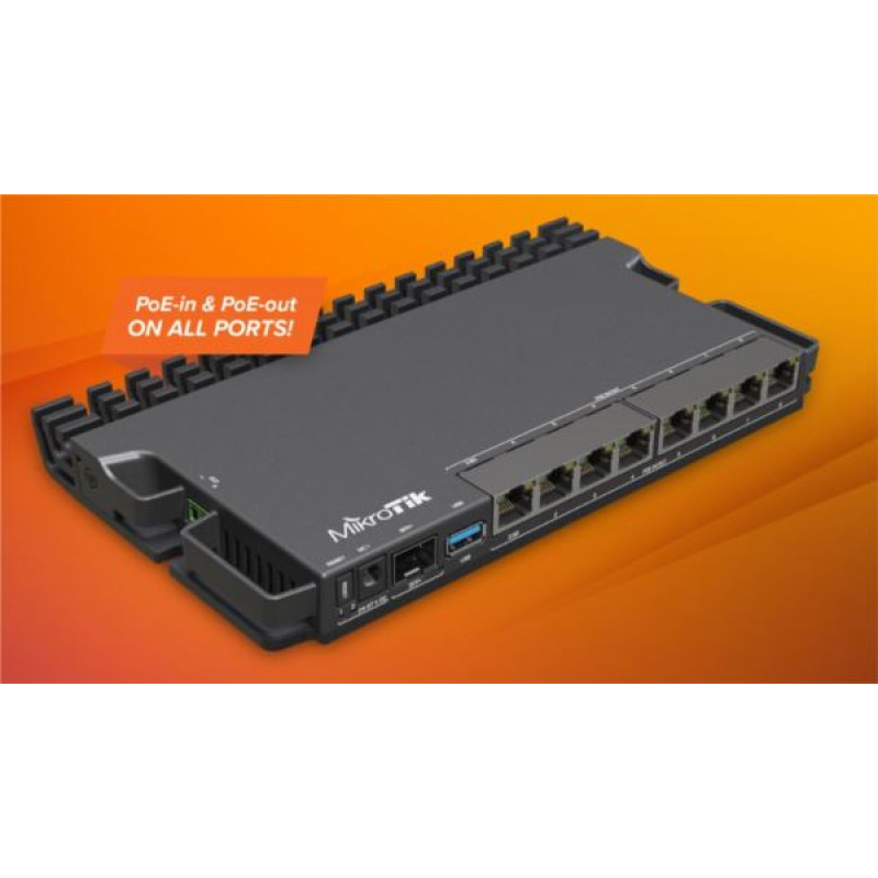 MikroTik RB5009UPR+S+IN, upravljivi router, gigabit