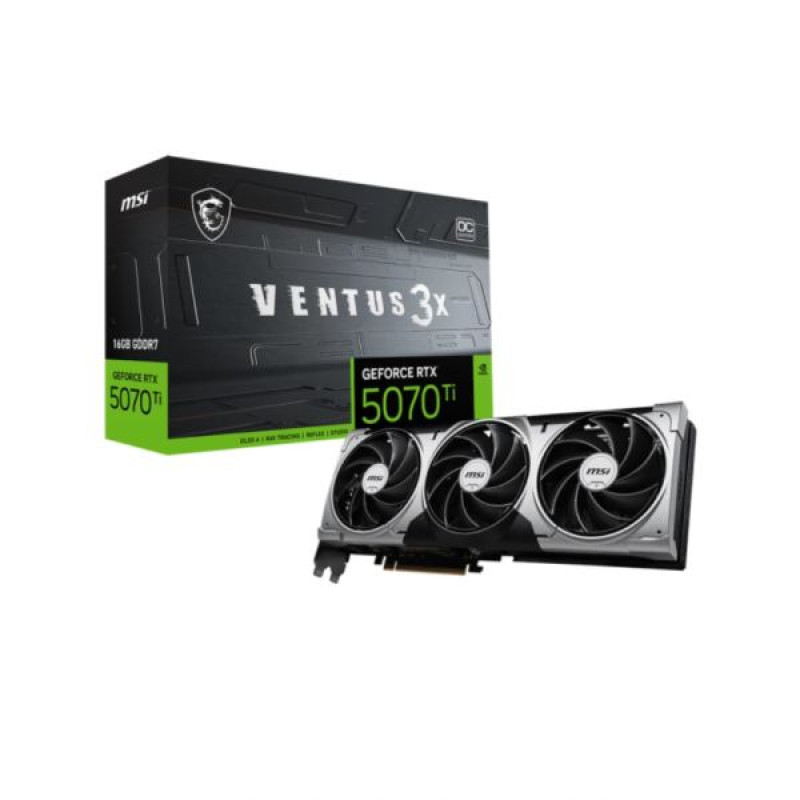 MSI GeFroce RTX 5070 TI 16G VENTUS 3X OC, 16GB GDDR7