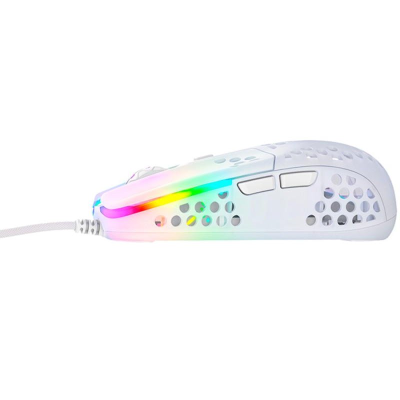 Xtrfy MZ1 RGB, žičani optički miš, bijeli