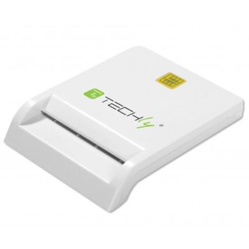 Techly I-CARDCAM-USB2TY, čitač pametnih kartica, USB, bijeli