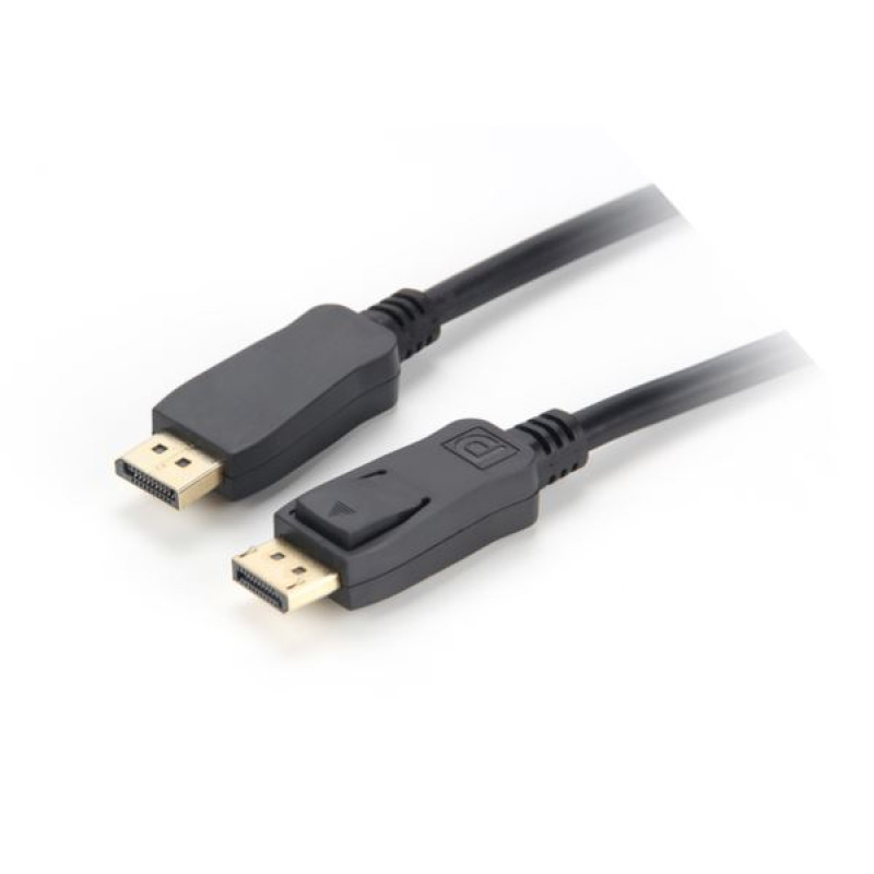 NaviaTec DP-353, DisplayPort kabel, M-M, 1m, crni