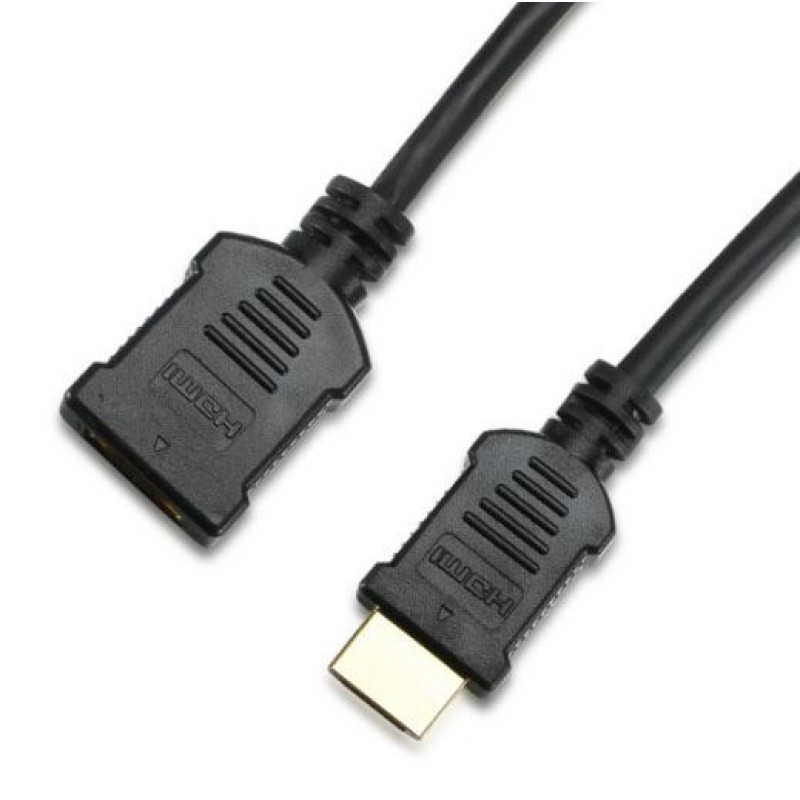 NaviaTec NVT-HDMI-167, HDMI M / HDMI F kabel, 2m, crni