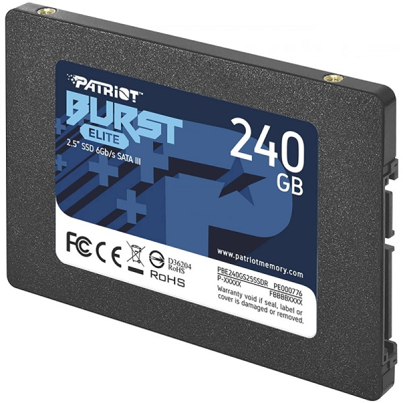 Patriot SSD Burst Elite, 240GB, R450/W320, 7mm, 2.5inch