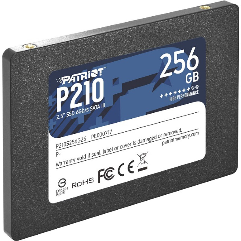 Patriot SSD P210, 256GB, R530/W400, 7mm, 2.5inch