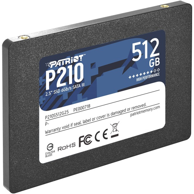 Patriot SSD P210, 512GB, R520/W430, 7mm, 2.5inch 