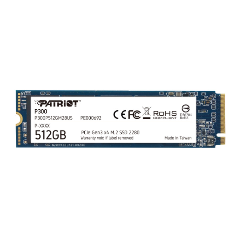 Patriot SSD P300, 512GB, M.2 2280, NVMe