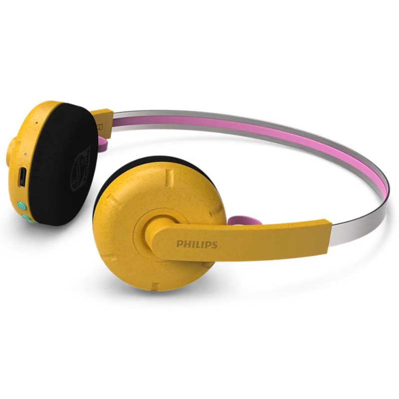 Philips Moving Sound Ringo Duo, bežične slušalice sa mikrofonom, BT, USB-C, žute