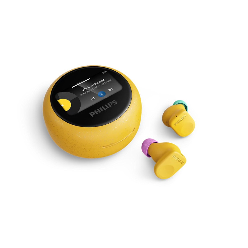 Philips TAMS3, bežične in-ear slušalice s mikrofonom, BT, žuto-crne