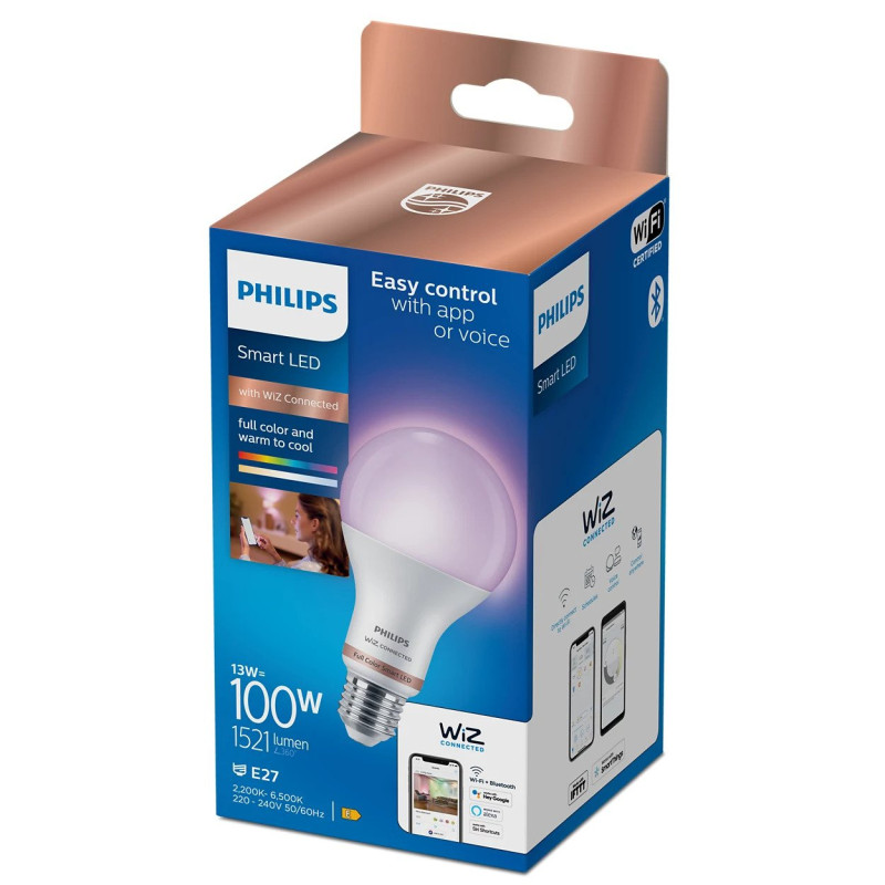 Philips Wiz žarulja u boji, E27, A67, 100W