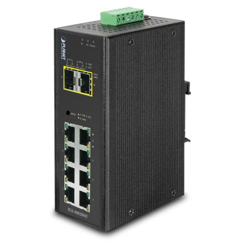 Planet Industrial IGS-10020MT, 10-Port upravljivi switch, 2.5 gigabit