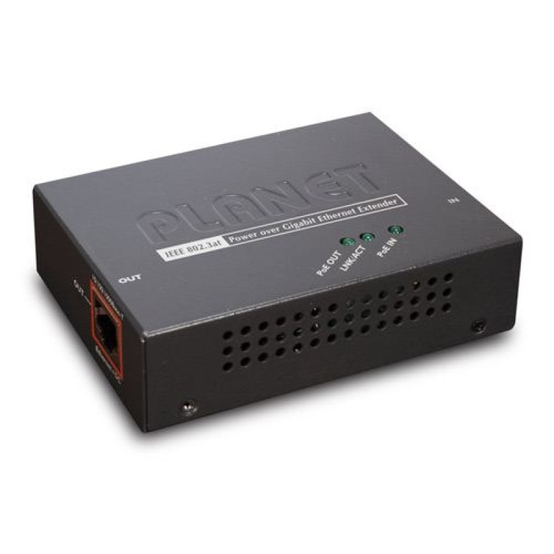 Planet POE-E201, 802.3at 30w Power over Gigabit Ethernet Extender