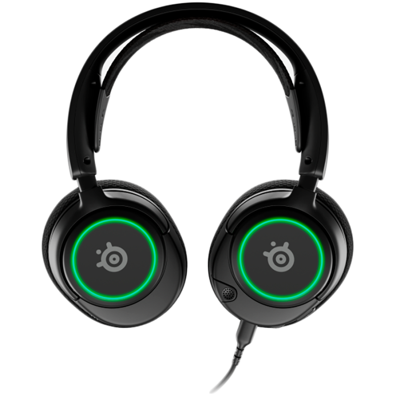 SteelSeries Arctis Nova 3, žičane slušalice s mikrofonom, gaming, 3.5mm, USB, USB-C, crne