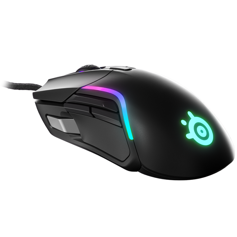 SteelSeries Rival 5, žičani optički miš, gaming, crni