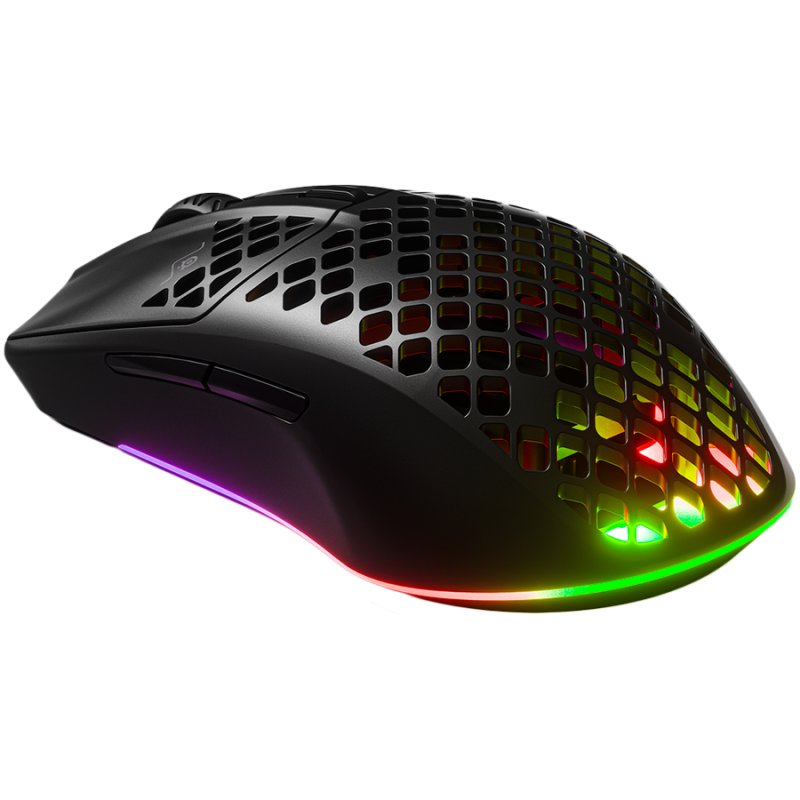 SteelSeries Aerox 3, bežični optički miš, BT, gaming, RGB, crni