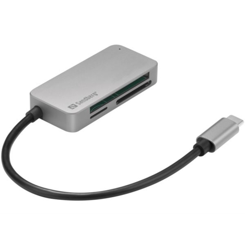 Sandberg USB-C Multi Card Reader Pro, čitač kartica
