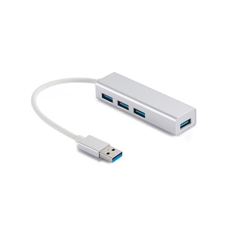 Sandberg SAVER, USB 3.0 Hub, 4-port, srebrni
