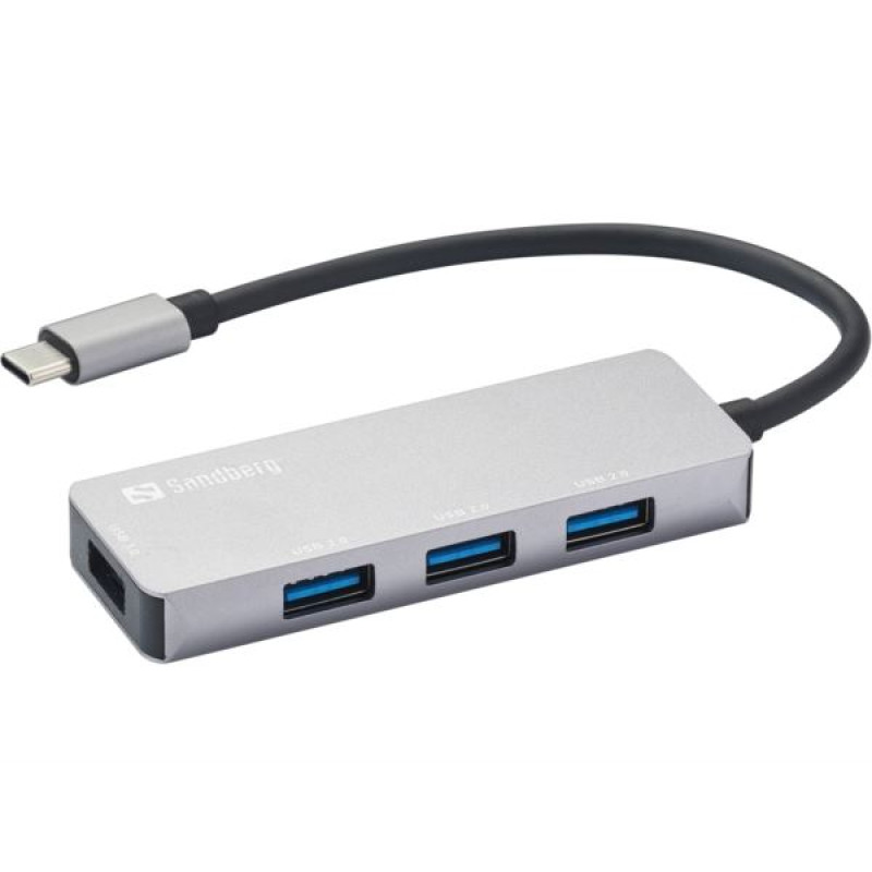 Sandberg USB-C Hub, srebrni