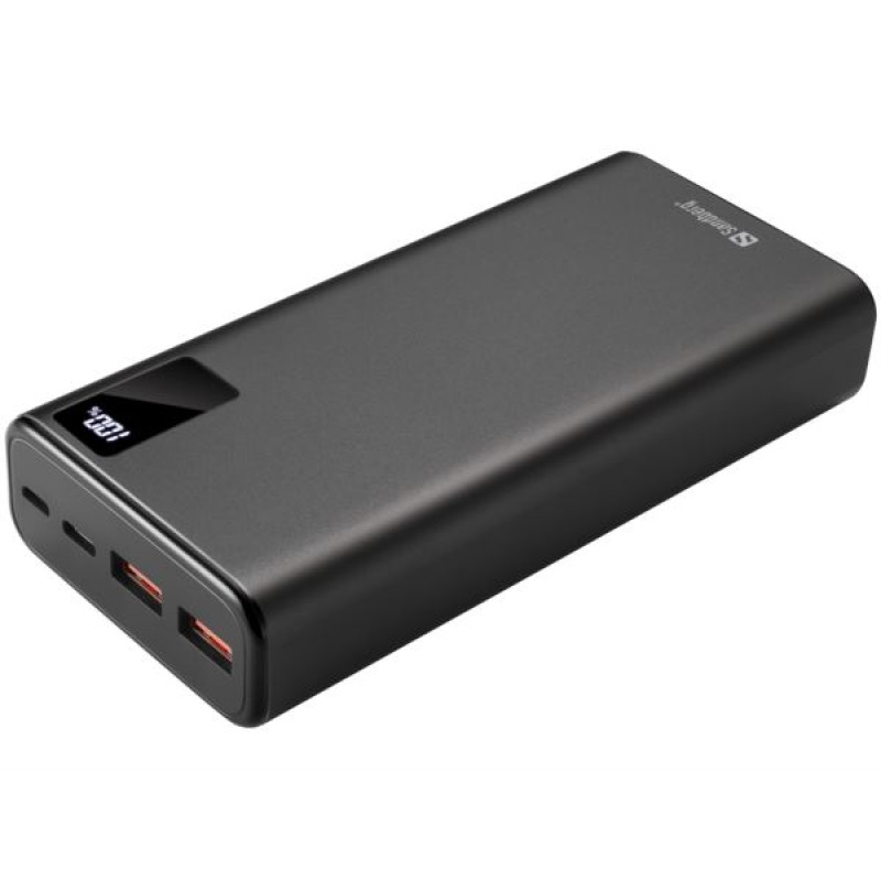 Sandberg Powerbank USB-C PD 20W, 20000mAh, USB-C / USB-A, aluminijsko kućište