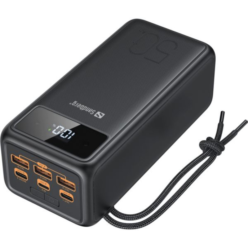 Sandberg Powerbank USB-C PD, 50000mAh, crni