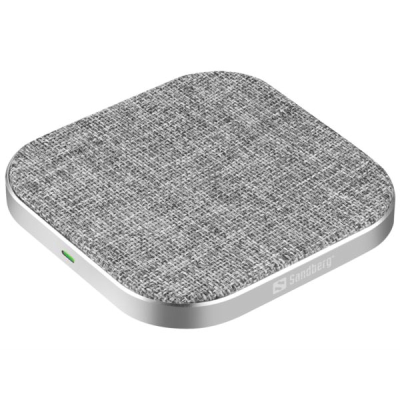 Sandberg Wireless Charger Pad, bežični punjač, 15W, sivi