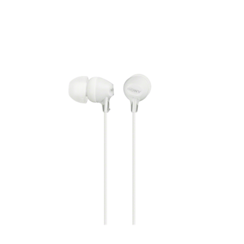 Sony EX15APW, žičane slušalice, 3.5mm, 1.2m, bijele