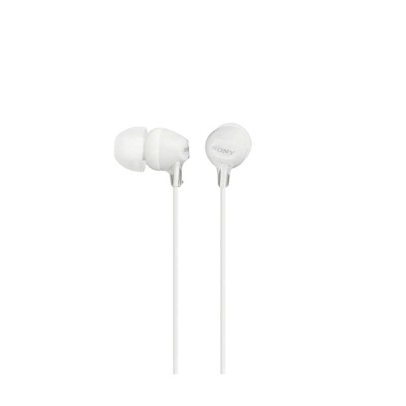 Sony EX15LPW, žičane slušalice, 3.5mm, 1.2m, bijele
