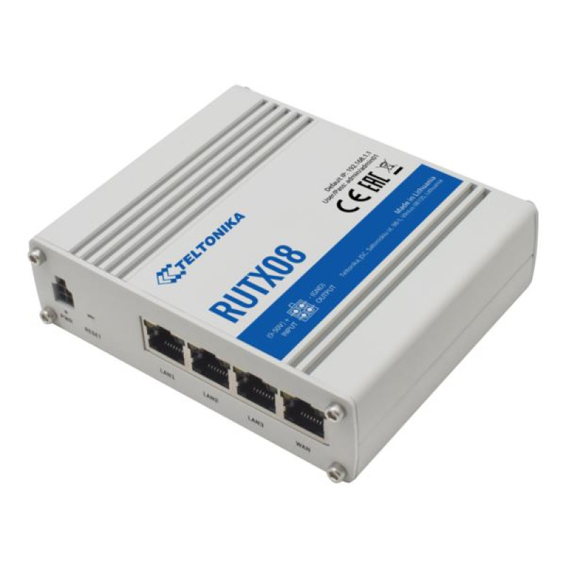 Teltonika RUTX08, rouer, 4-Port, gigabit, industrijski router