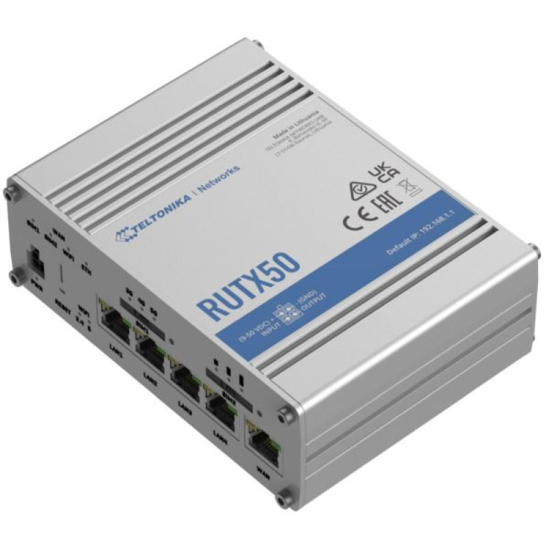 Teltonika RUTX50, industrijski 5G router, gigabit