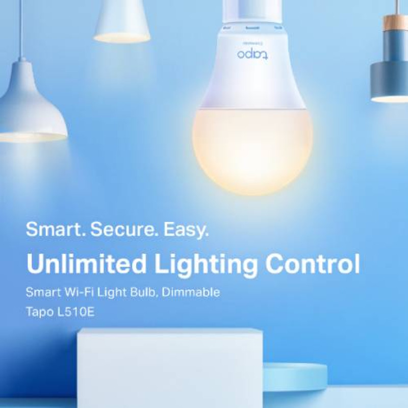TP-Link Tapo L510E, Smart Wi-Fi Light Bulb Dimmable