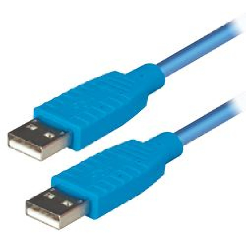 Transmedia C140-1,2HBL, USB-A / USB-A kabel, 1.2m, plavi