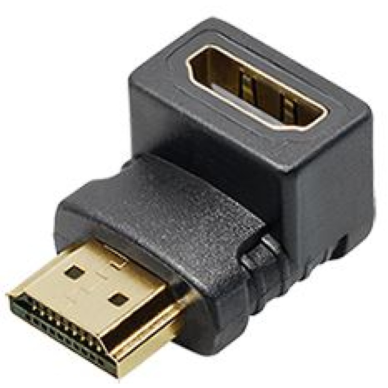 Transmedia C201-L, HDMI kutni adapter, crni