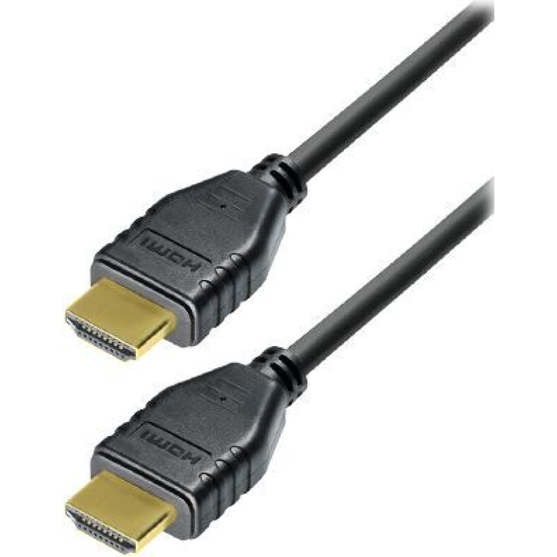 Transmedia C218-1L, HDMI kabel, 1m, crne