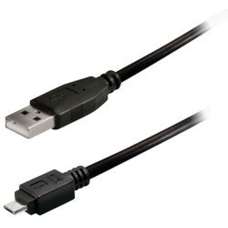 Transmedia C250-0,2L, USB-A / micro USB kabel, 0.2m, crni