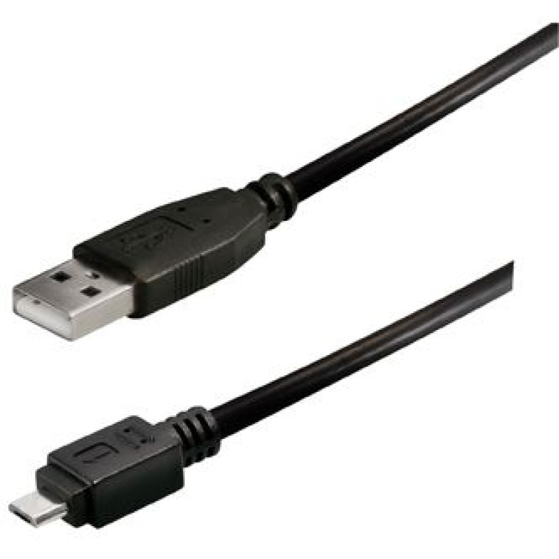 Transmedia C250-L, USB-A / micro USB kabel, 1.8m, crni