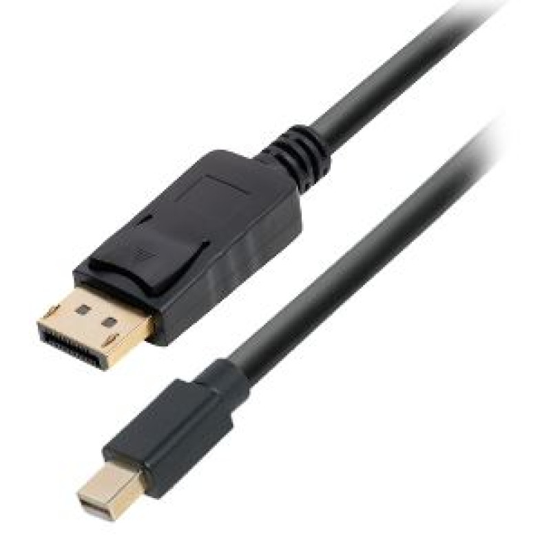 Transmedia DisplayPort / Mini DisplayPort kabel, 2.0 m, crni
