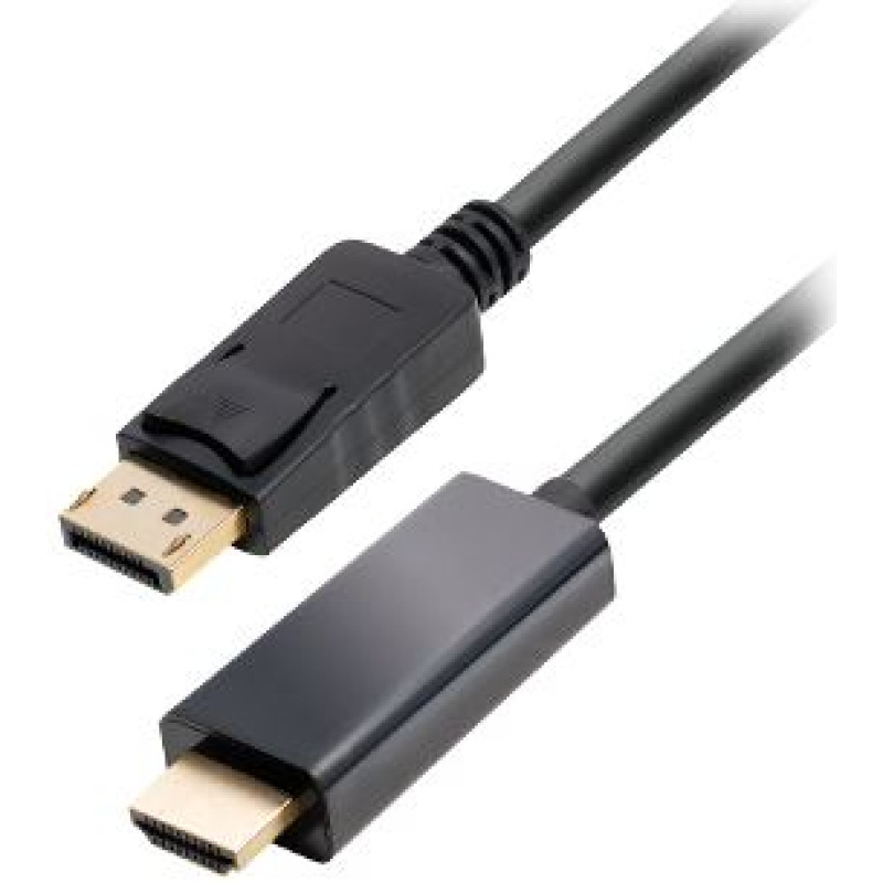 Transmedia C310-1L, Display Port / HDMI kabel, 1m, crni