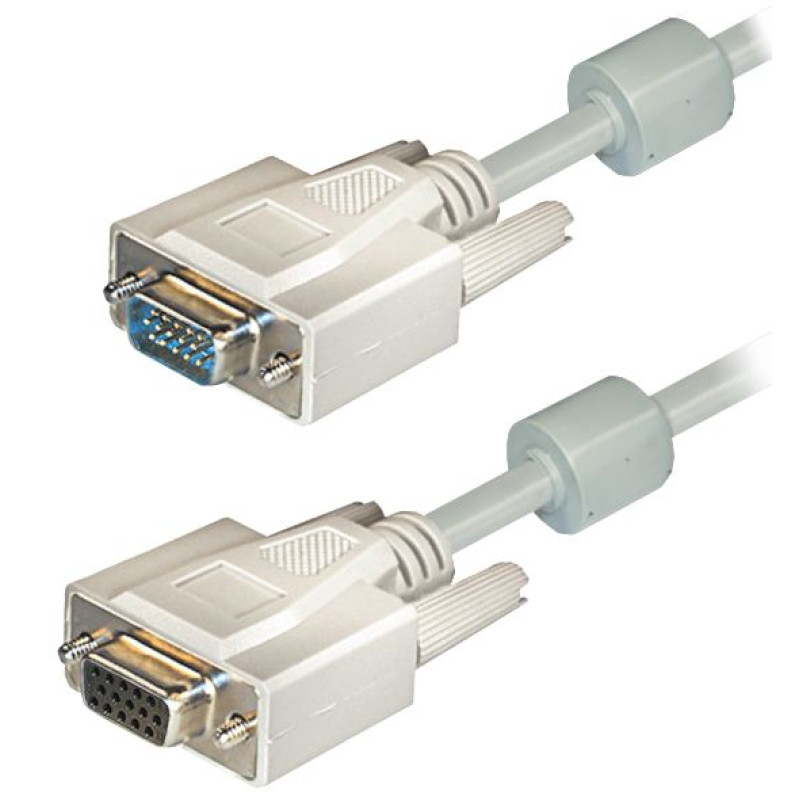 Transmedia C57-5KHVL, VGA produžni kabel, 5m, bijeli