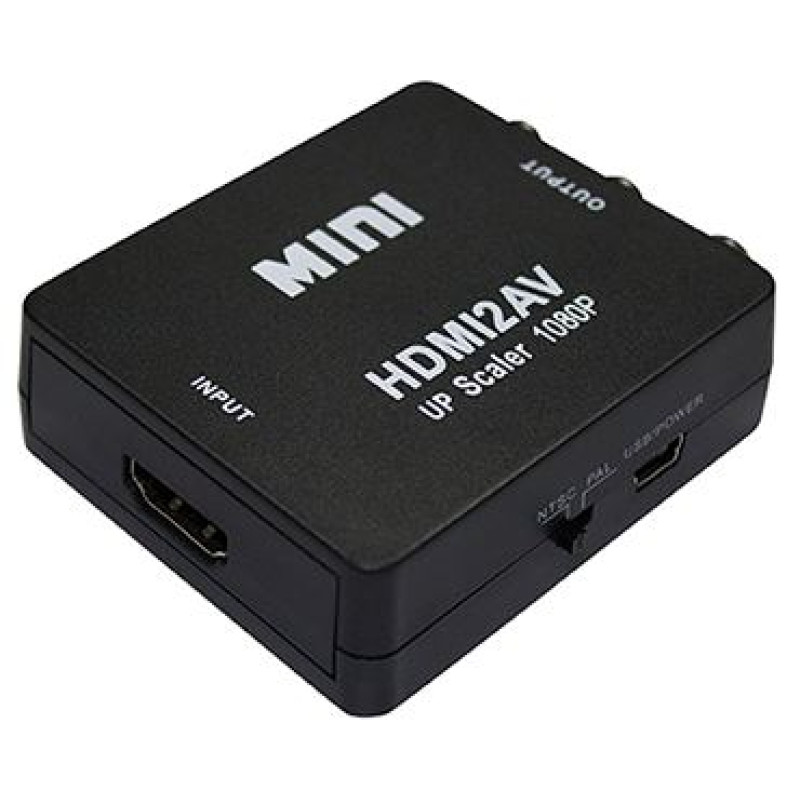 Transmedia CS36-L, HDMI / AV konverter, crni