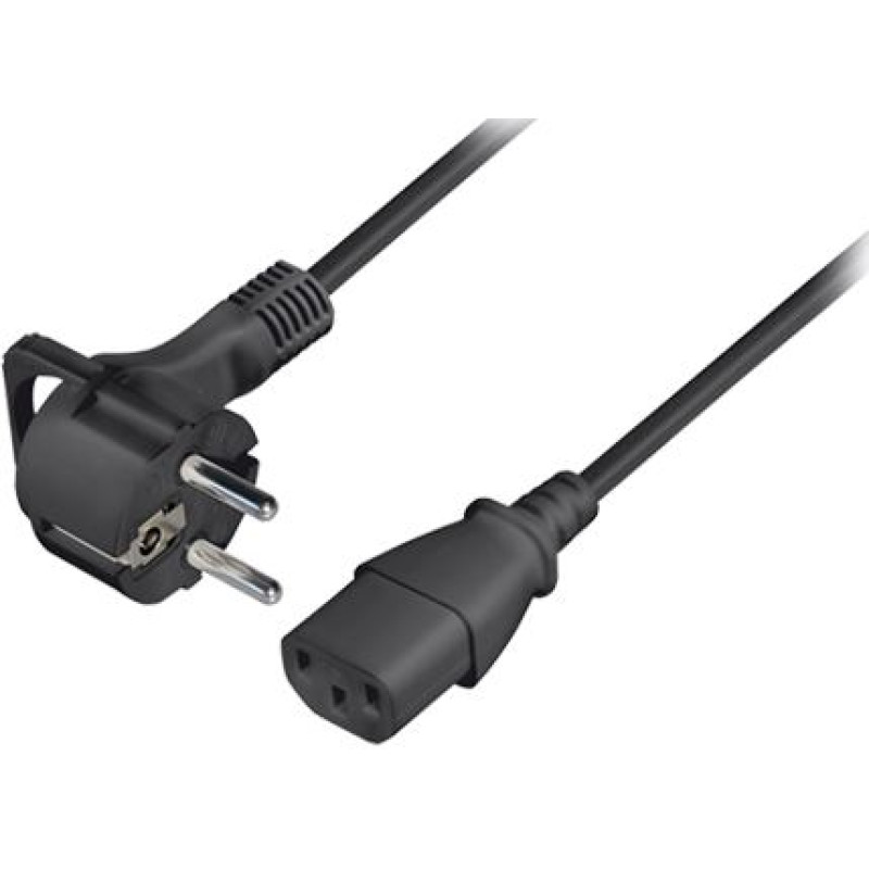 Transmedia N20-L, kabel za napajanje, 2.5m, crni