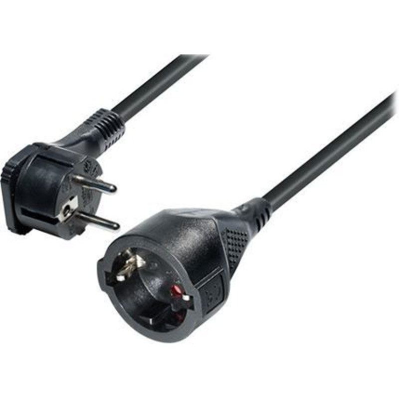 Transmedia NV55-10L, CEE 7 7 strujni kabel, 10m, crni