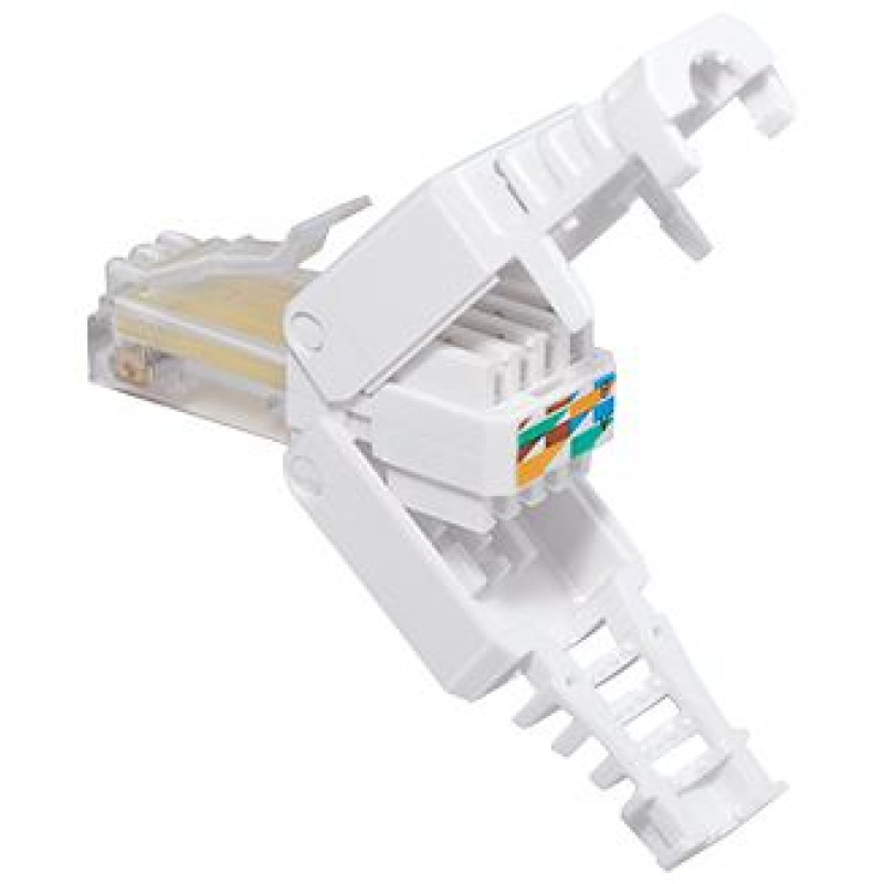 Transmedia TI18-QL, Tool-less, RJ45 konektor, bijeli