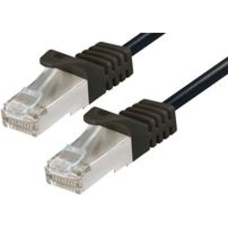 Transmedia TI27-1L, CAT6a SFTP kabel, 1m, crne