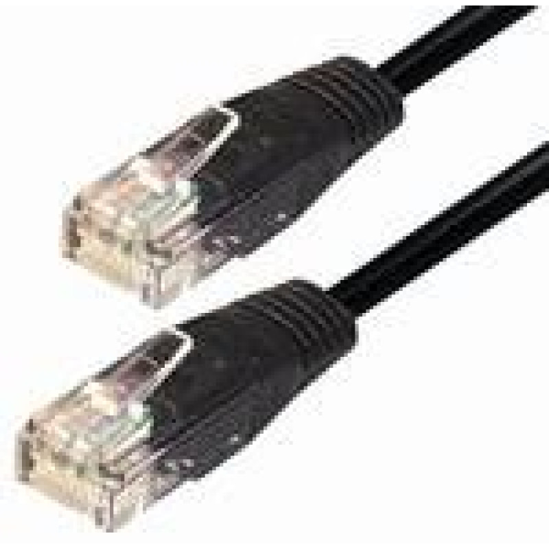 Transmedia TI9-0,5EL, Cat.5e UTP kabel, 0.5m, crni