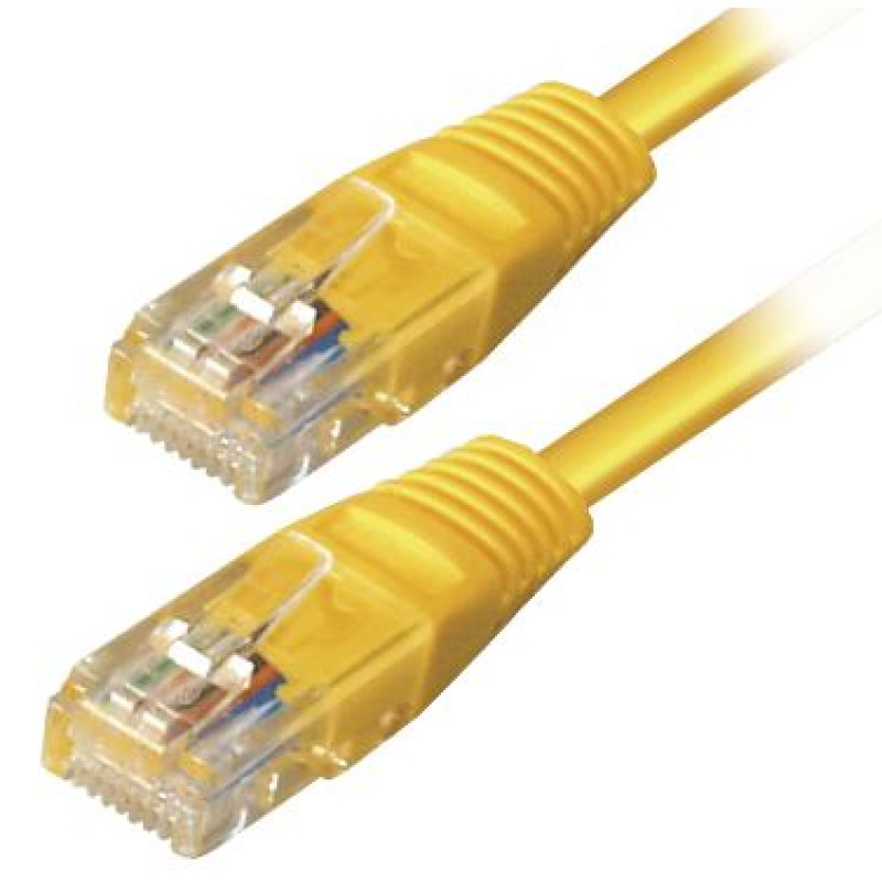 Transmedia TI9-50EGEL, Cat.5e UTP kabel, 50m, žuti
