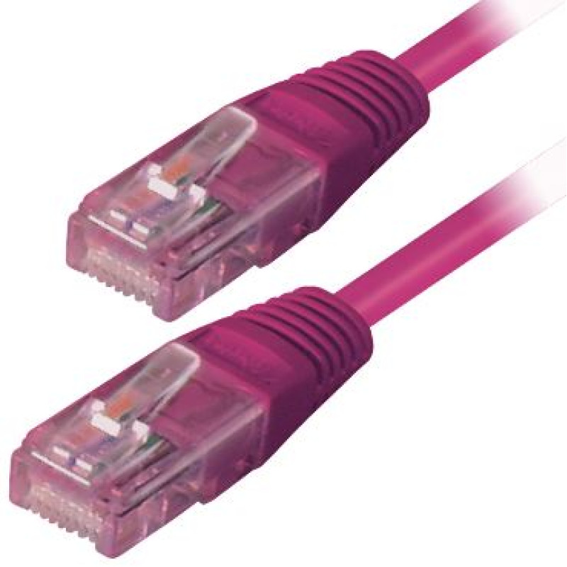 Transmedia TI9-5EPL, Cat.5e UTP kabel, 5m, ljubičasti