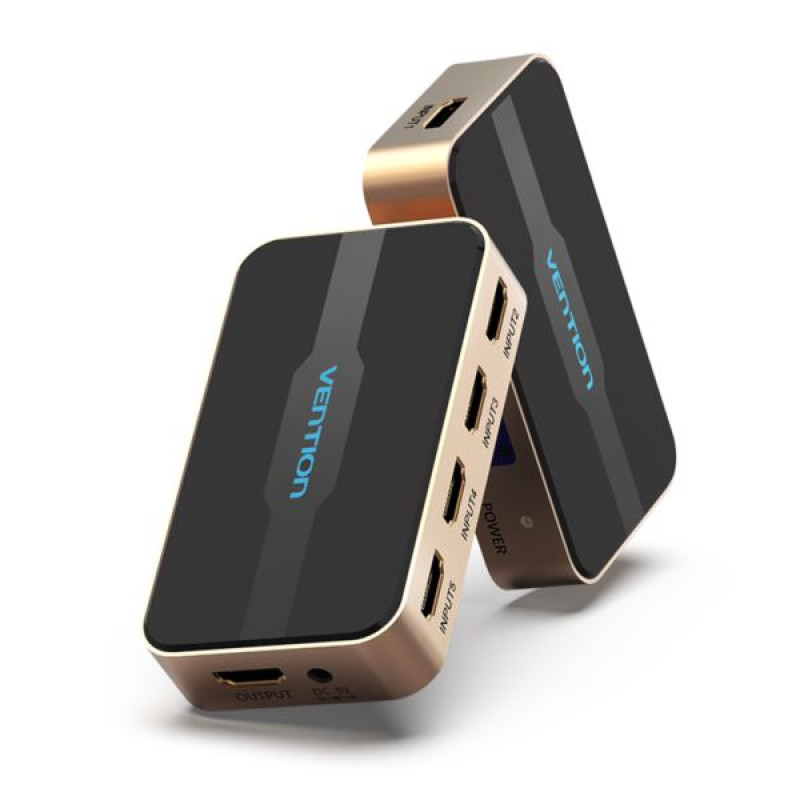 Vention HDMI Switch 5 u 1, zlatni