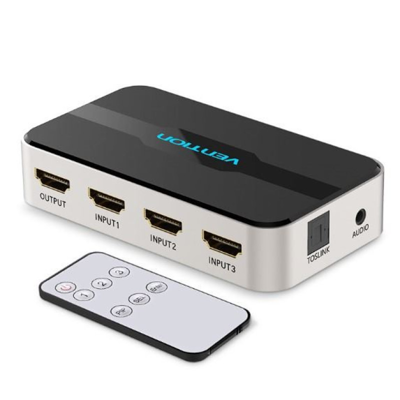 Vention AFJH0, 3 in 1 Out HDMI Switcher