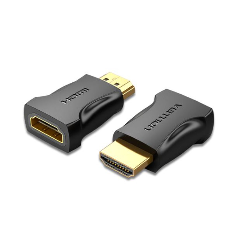 Vention AIMB0, HDMI M / HDMI F adapter, crni