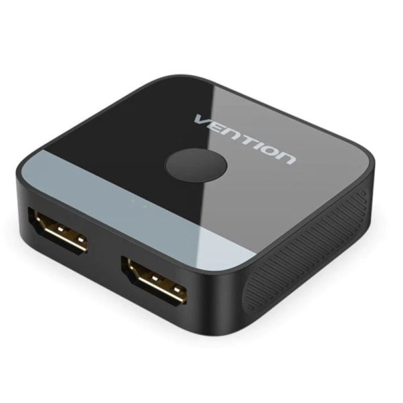 Vention AKOB0, 2-Port HDMI Bi-Direction Switch, 2-u-1, crni