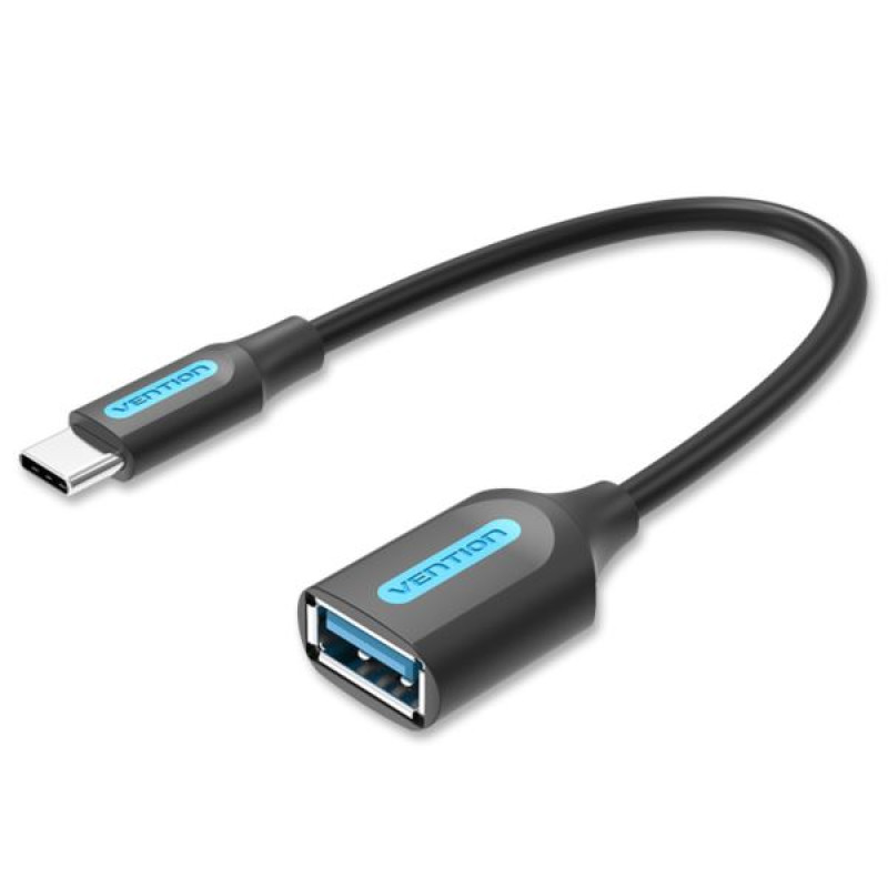 Vention USB-C M / USB-A F kabel, 0.15m, crni